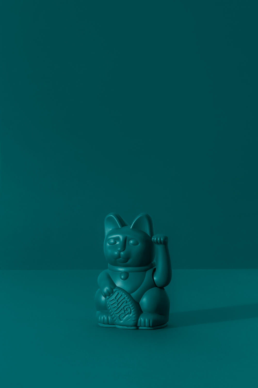 Maneki-Neko kat, mini - grøn